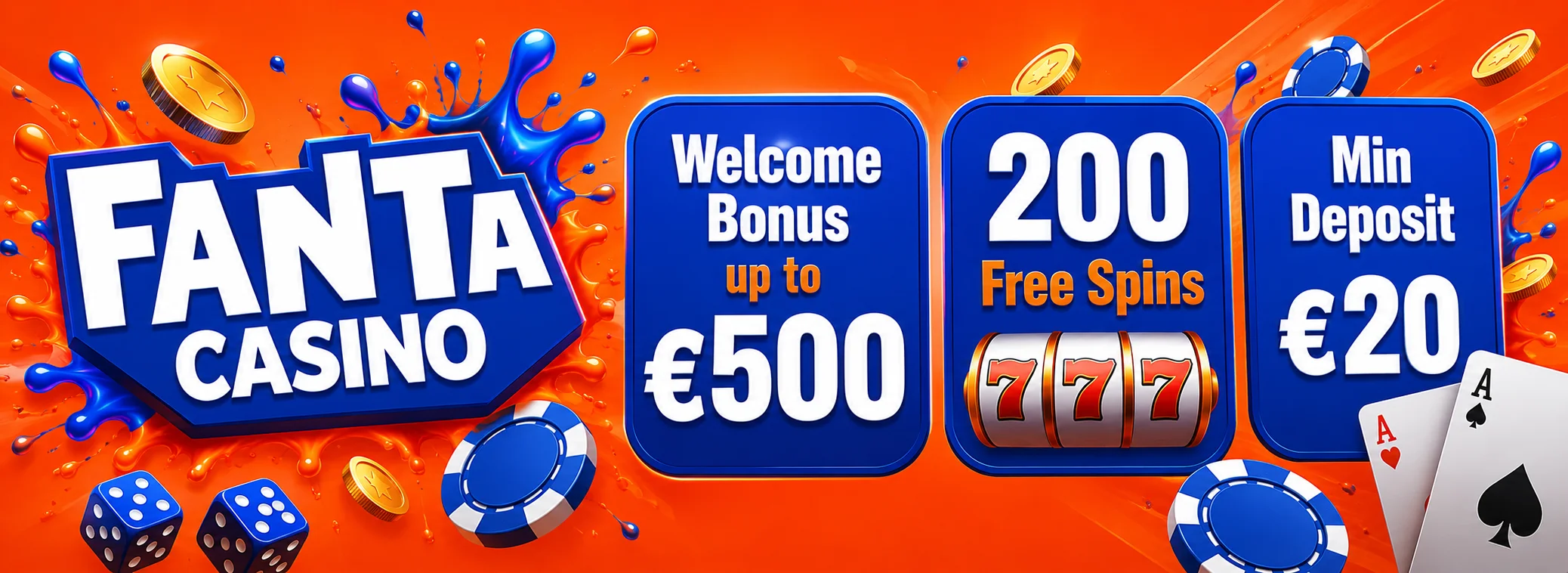Fanta Casino welcome package banner